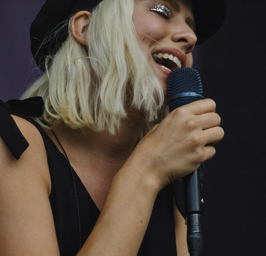 singer performing on stage